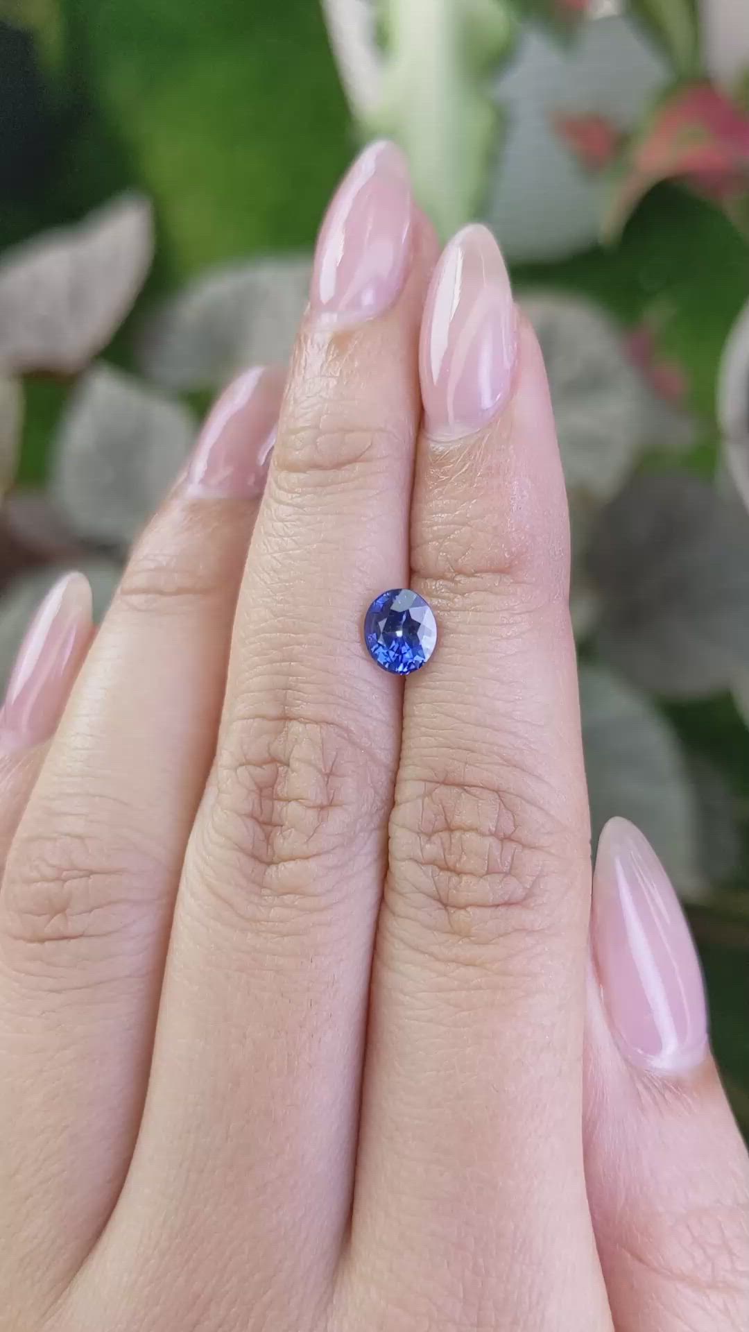 1.09 Ct. Blue Sapphire from Ceylon (Sri Lanka) Size Video