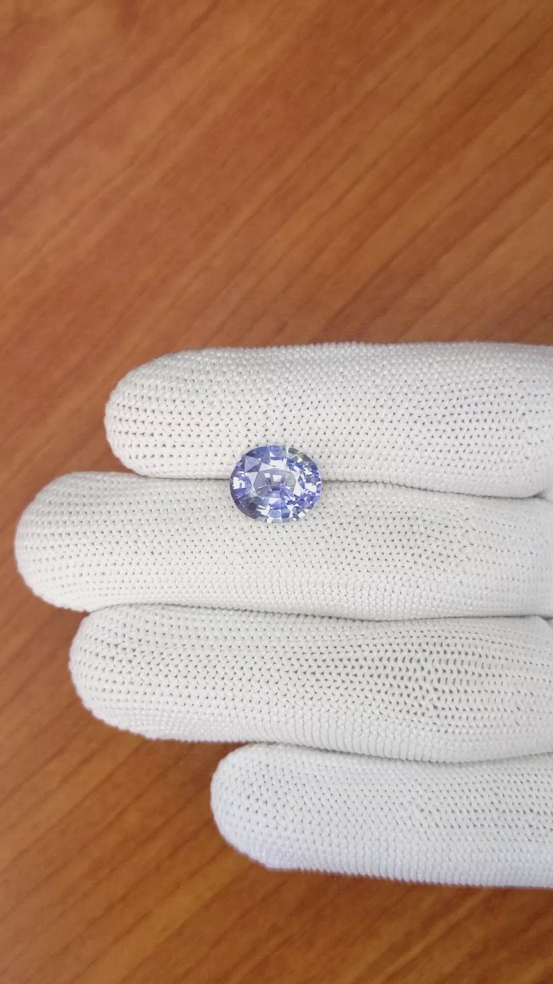 4.35 Ct. Blue Sapphire from Ceylon (Sri Lanka) Size Video