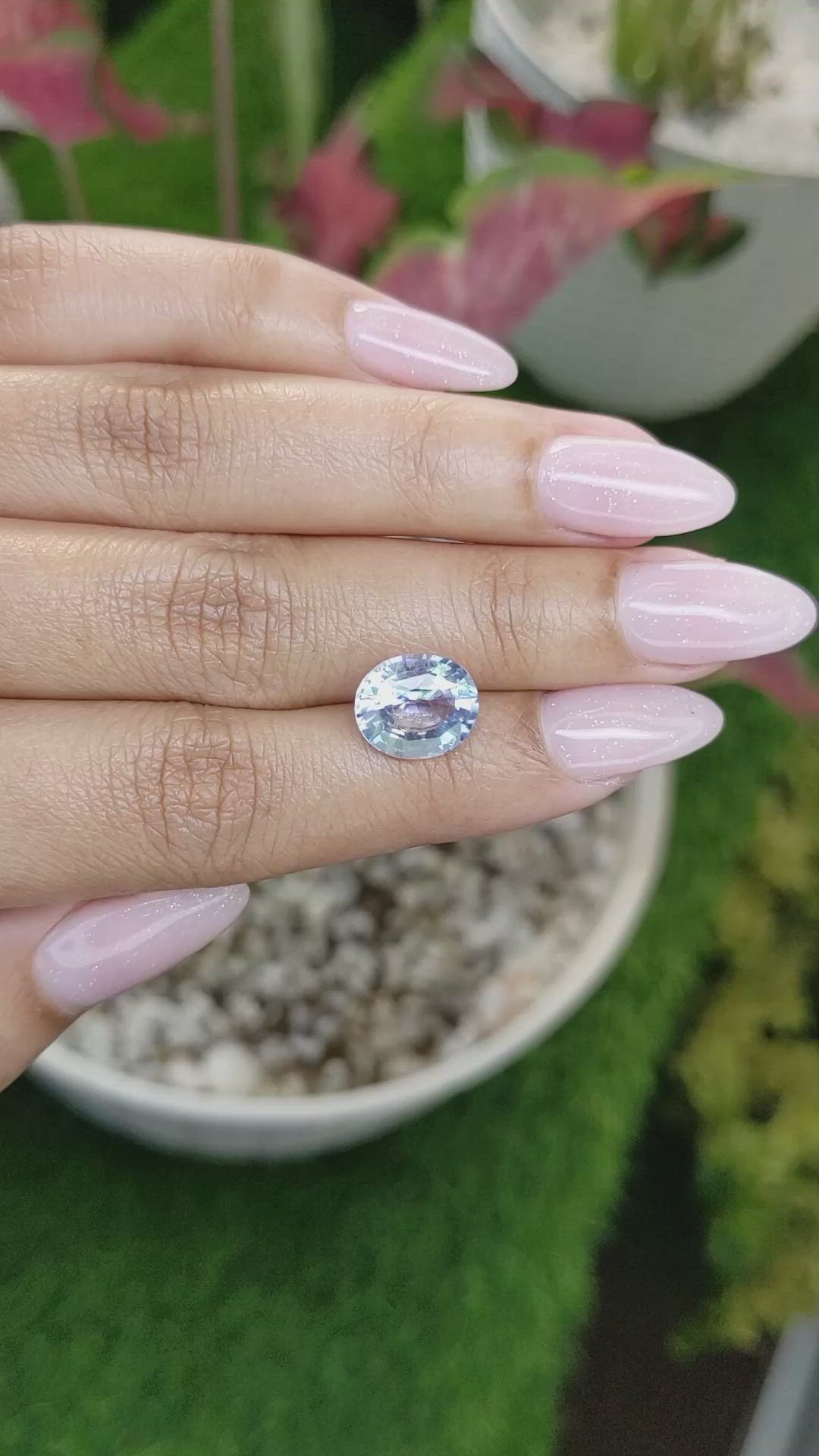 4.35 Ct. Blue Sapphire from Ceylon (Sri Lanka) Size Video