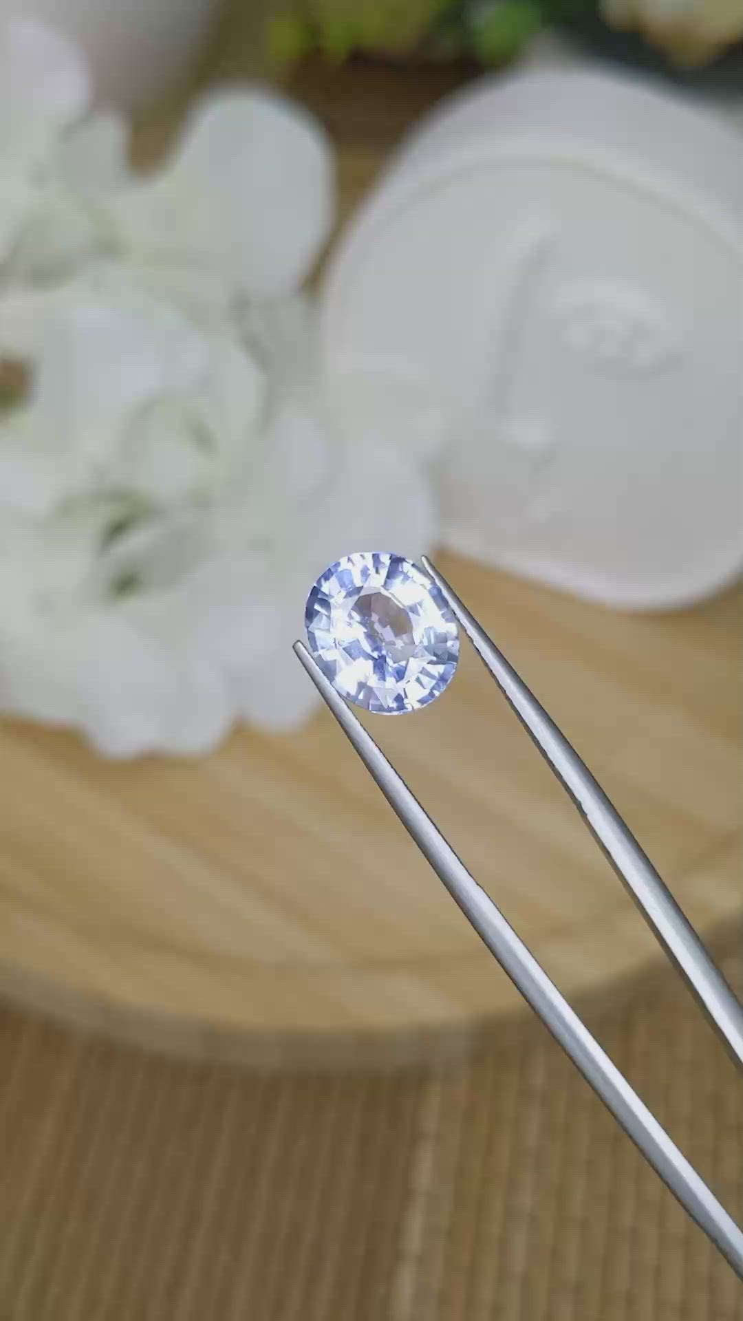 4.35 Ct. Blue Sapphire from Ceylon (Sri Lanka) Size Video