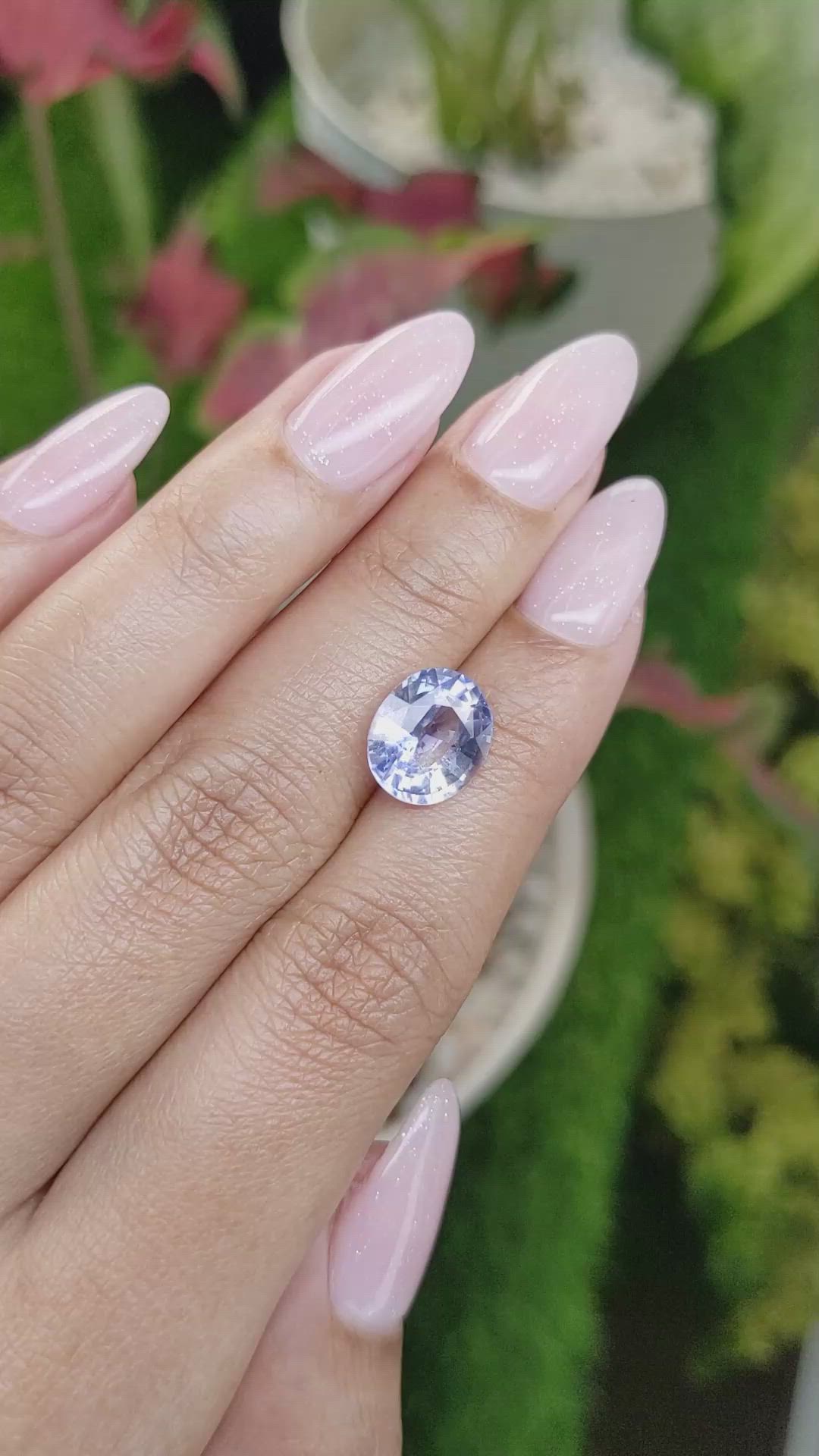 4.35 Ct. Blue Sapphire from Ceylon (Sri Lanka) Size Video