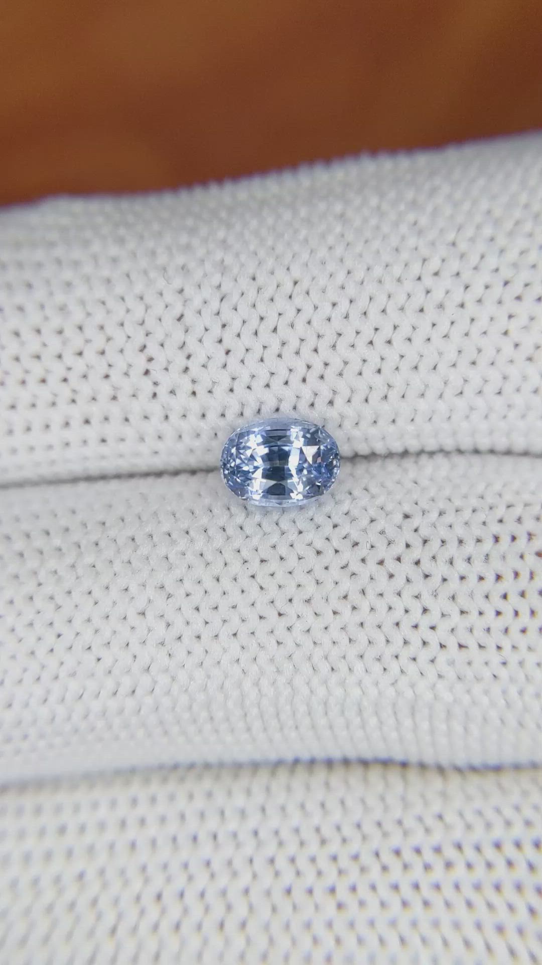 1.17 Ct. Blue Sapphire from Ceylon (Sri Lanka) Size Video