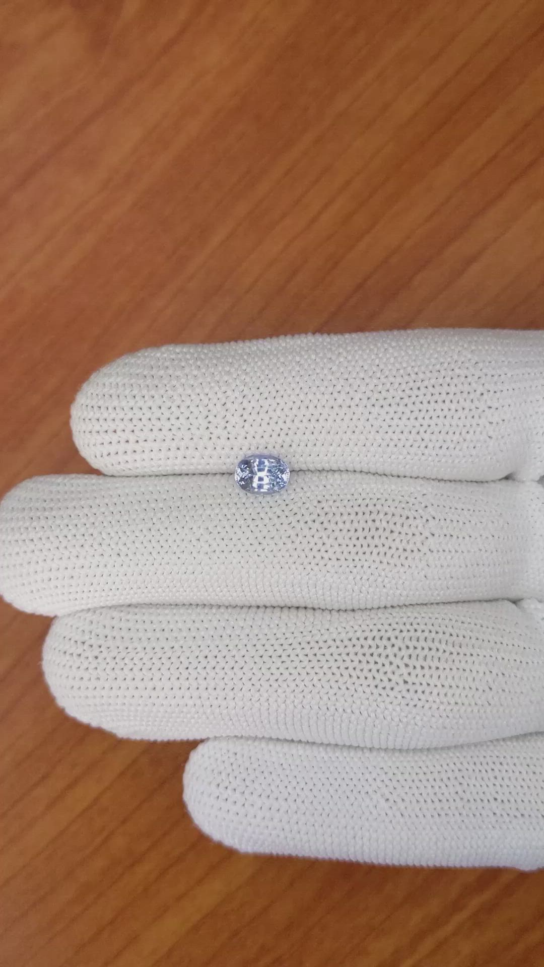 1.17 Ct. Blue Sapphire from Ceylon (Sri Lanka) Size Video