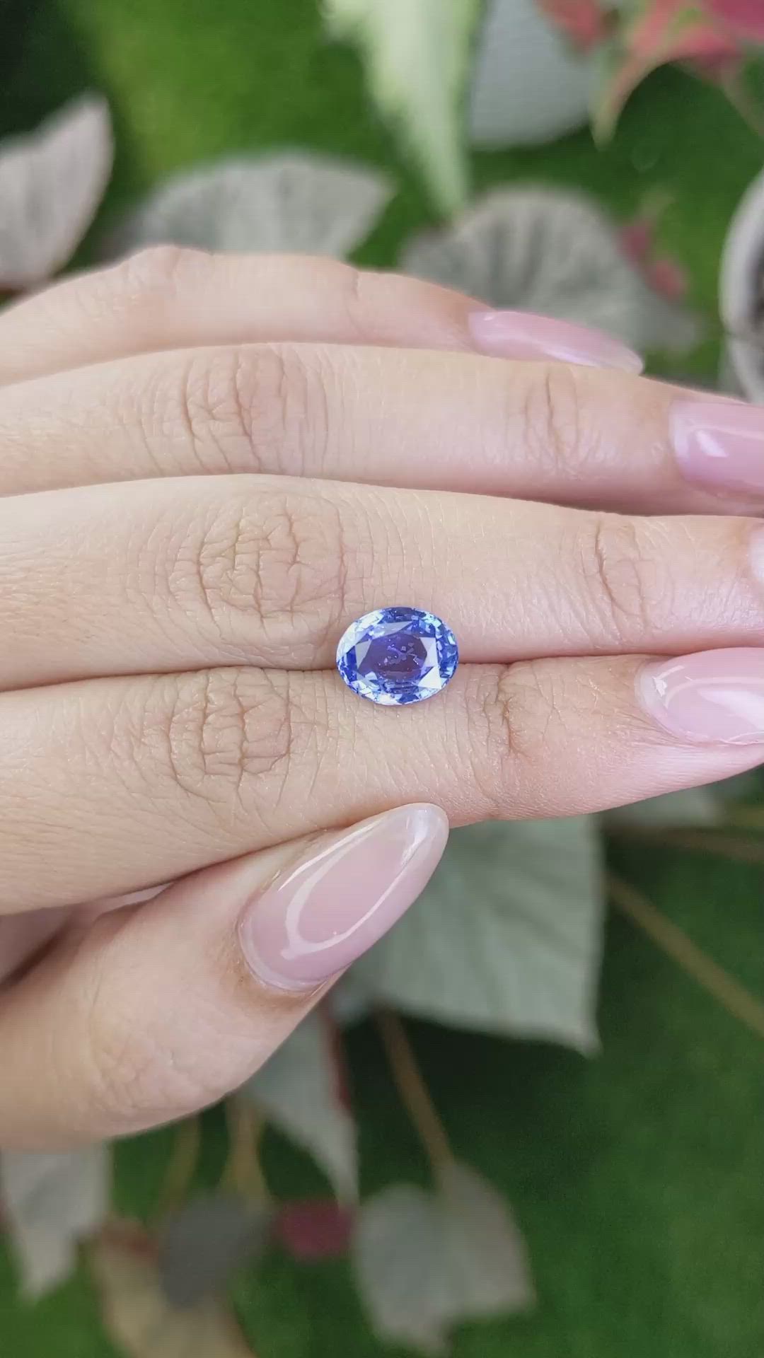 2.77 Ct. Blue Sapphire from Ceylon (Sri Lanka) Size Video