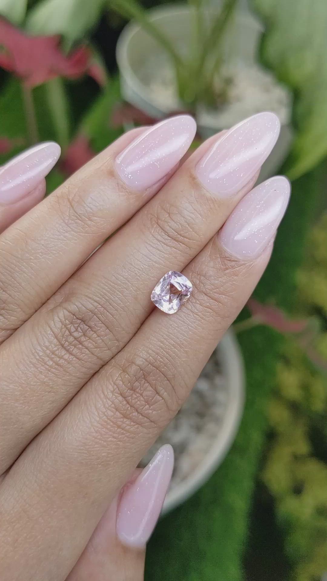 1.63 Ct. Pink Sapphire from Ceylon (Sri Lanka) Size Video