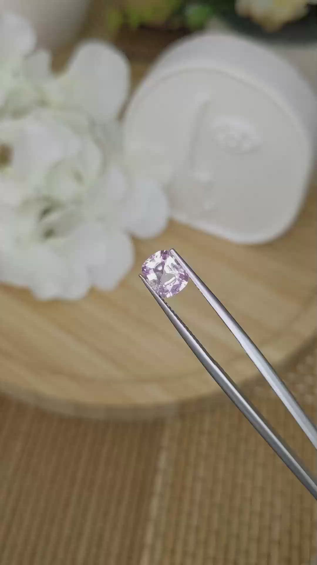 1.63 Ct. Pink Sapphire from Ceylon (Sri Lanka) Size Video