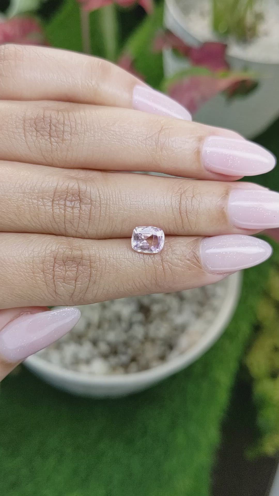 1.63 Ct. Pink Sapphire from Ceylon (Sri Lanka) Size Video