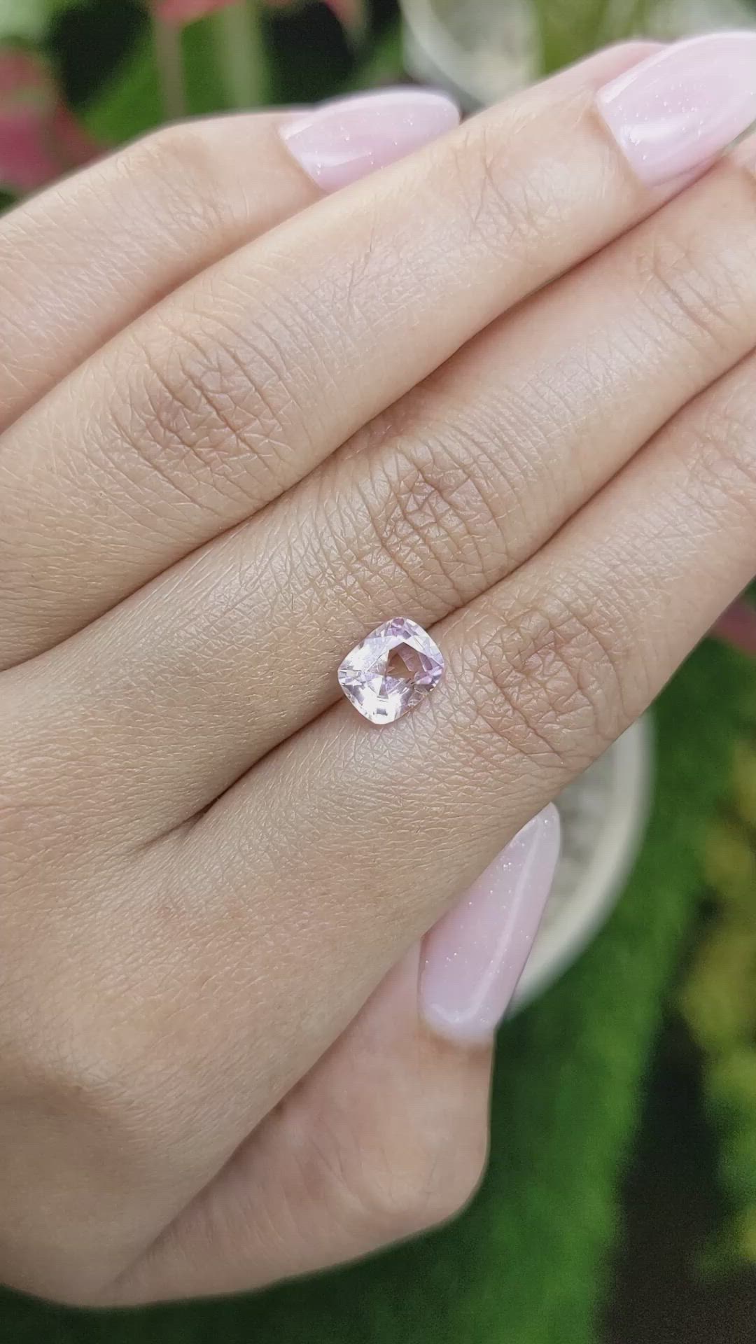 1.63 Ct. Pink Sapphire from Ceylon (Sri Lanka) Size Video