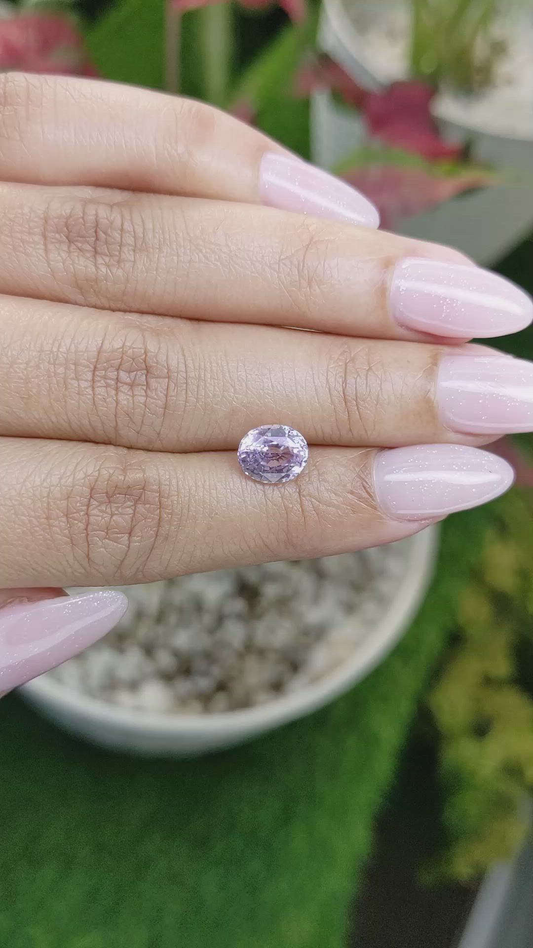 2.23 Ct. Purple Sapphire from Ceylon (Sri Lanka) Size Video