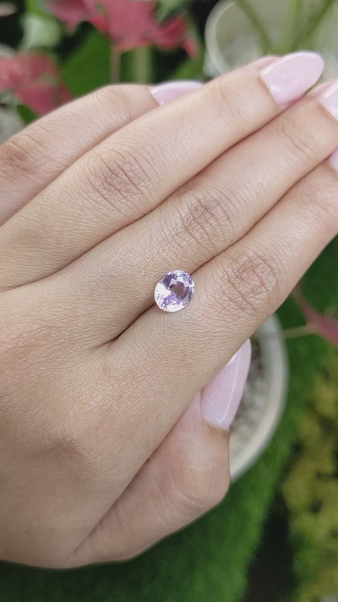 2.23 Ct. Purple Sapphire from Ceylon (Sri Lanka) Size Video