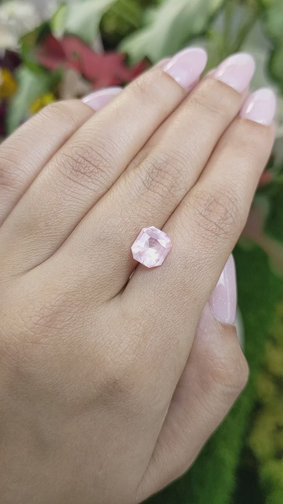 3.11 Ct. Pink Sapphire from Ceylon (Sri Lanka) Size Video