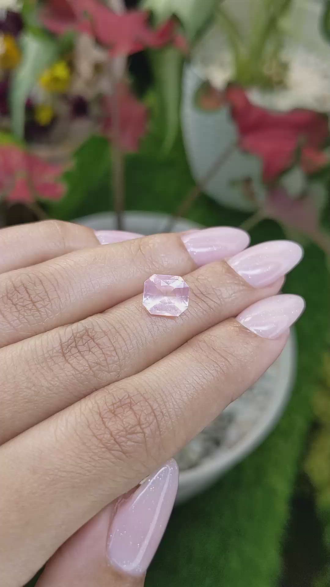 3.11 Ct. Pink Sapphire from Ceylon (Sri Lanka) Size Video