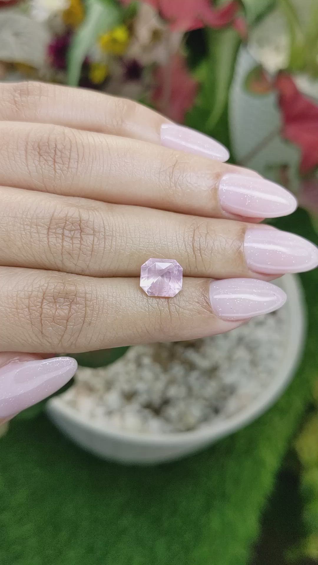 3.11 Ct. Pink Sapphire from Ceylon (Sri Lanka) Size Video