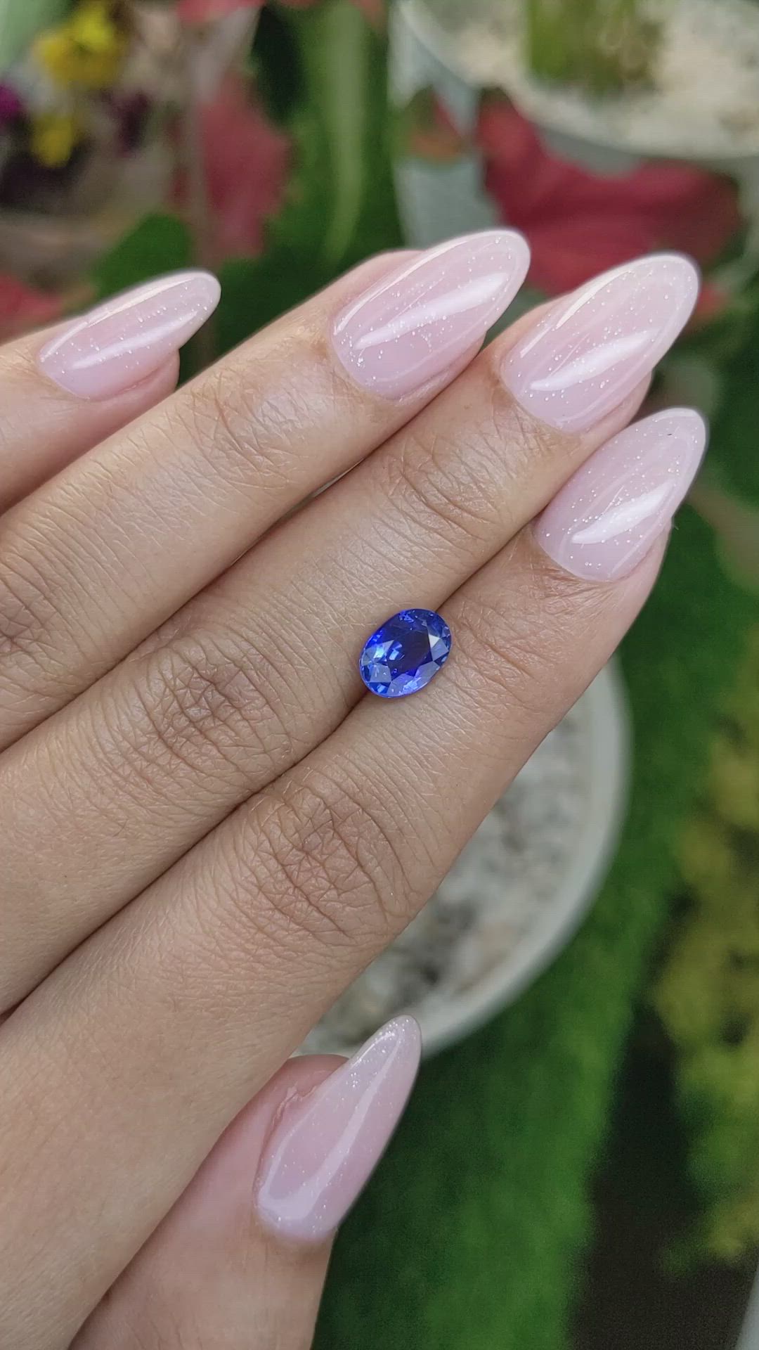 1.75 Ct. Blue Sapphire from Ceylon (Sri Lanka) Size Video