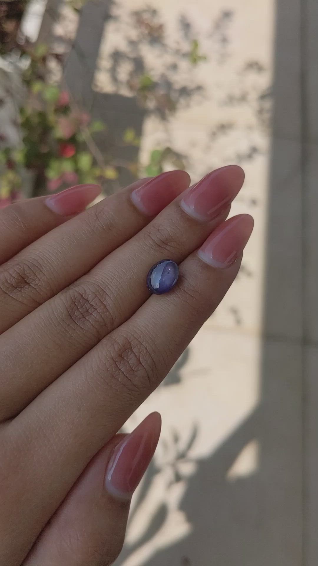 4.15 Ct. Purple Star Sapphire from Ceylon (Sri Lanka) Size Video