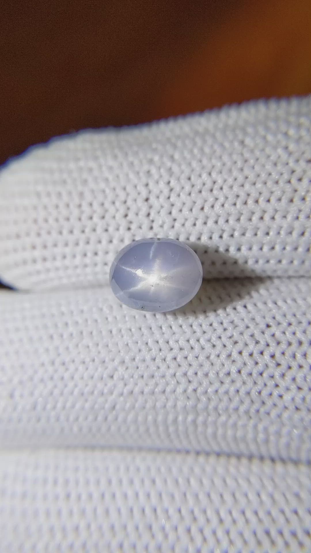 4.74 Ct. Blue Star Sapphire from Ceylon (Sri Lanka) Size Video