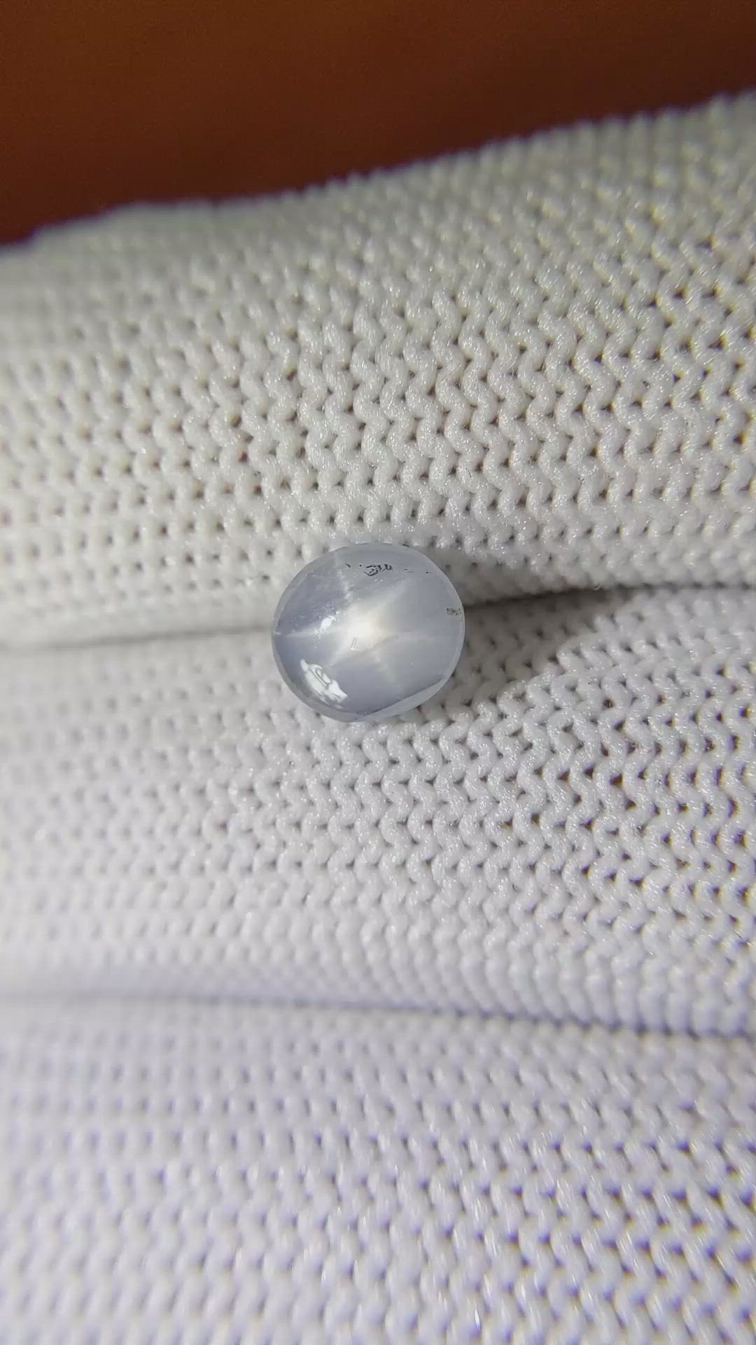2.31 Ct. Greyish Blue Star Sapphire from Ceylon (Sri Lanka) Size Video