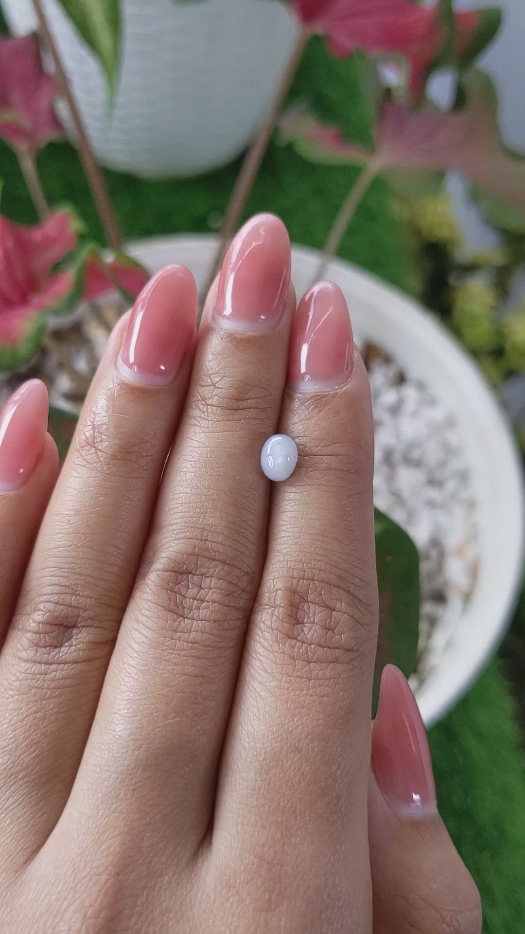 1.47 Ct. Bluish Grey Star Sapphire from Ceylon (Sri Lanka) Size Video