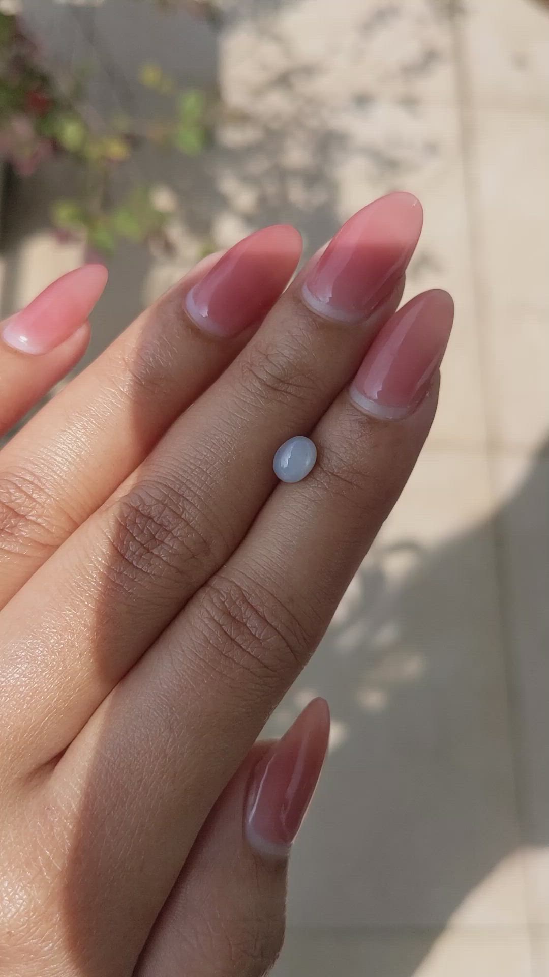 1.47 Ct. Bluish Grey Star Sapphire from Ceylon (Sri Lanka) Size Video