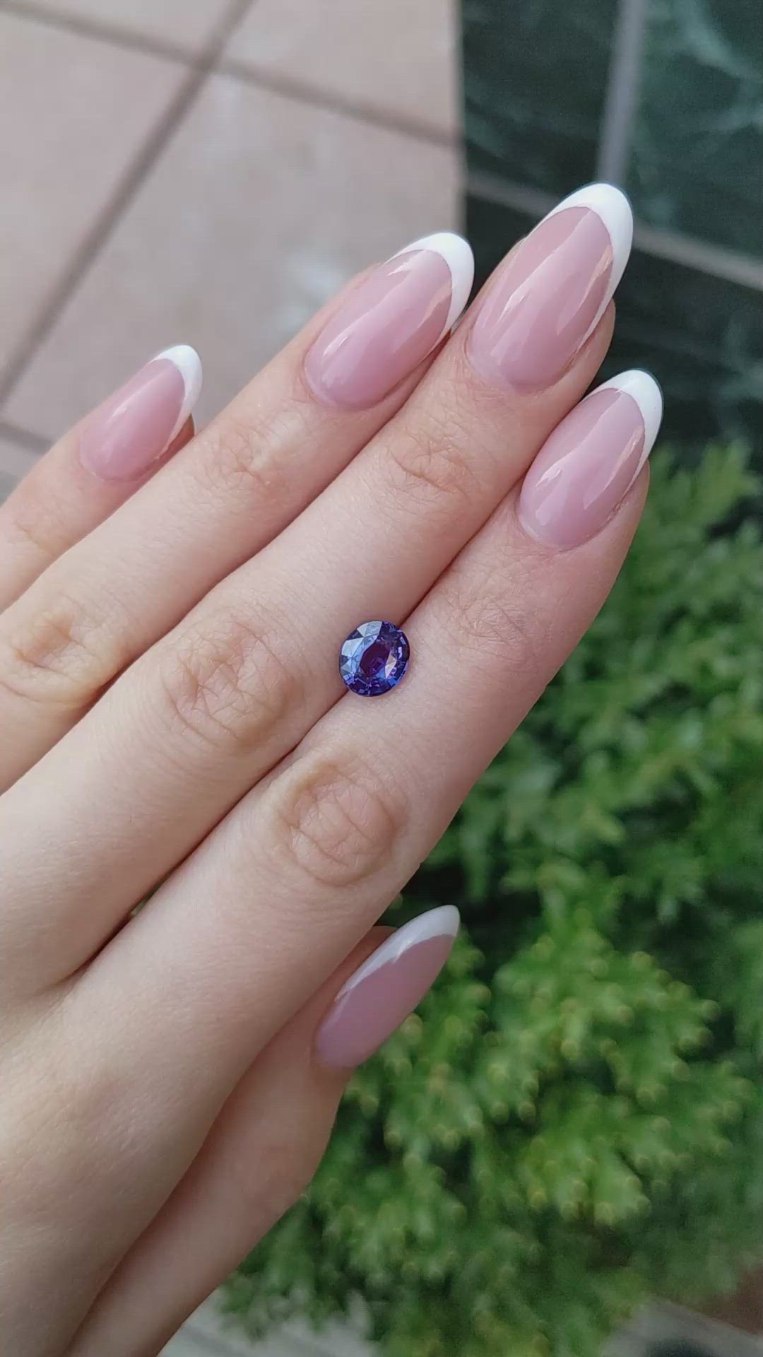 2.02 Ct. Purple Sapphire from Ceylon (Sri Lanka) Size Video