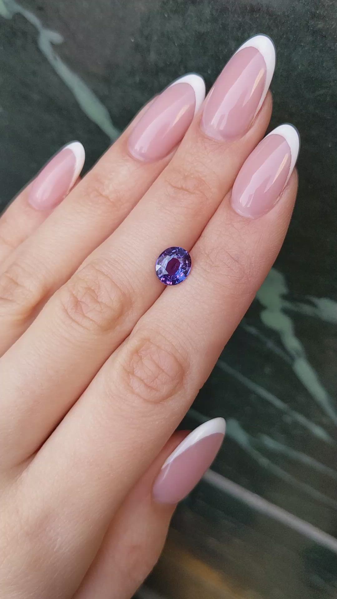 2.02 Ct. Purple Sapphire from Ceylon (Sri Lanka) Size Video
