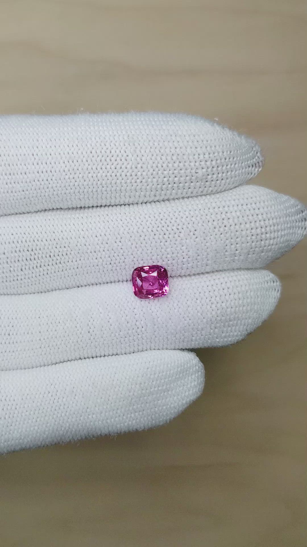 2.04 Ct. Pink Sapphire from Ceylon (Sri Lanka) Size Video