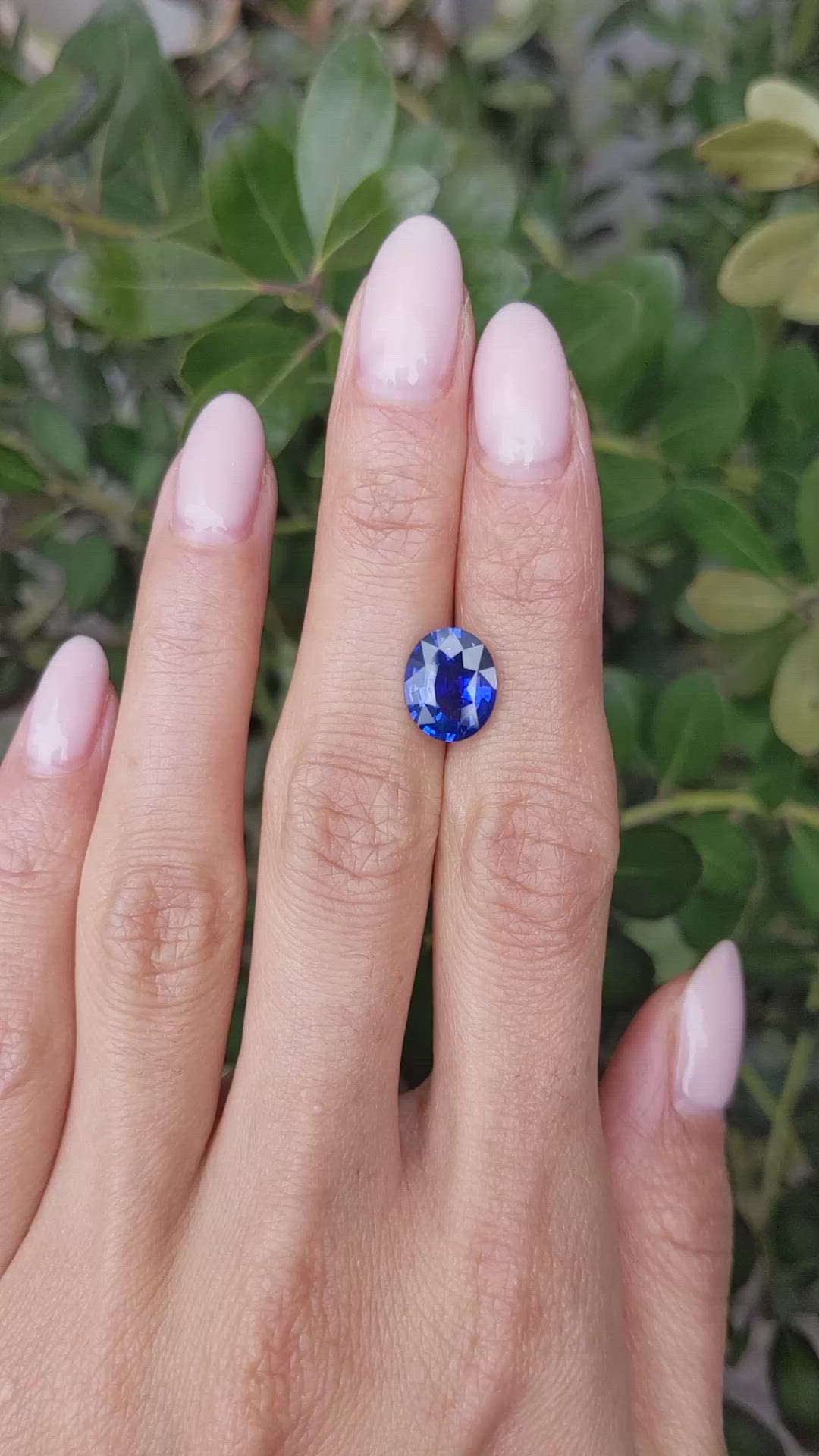 3.52 Ct. Blue Sapphire from Ceylon (Sri Lanka) Size Video