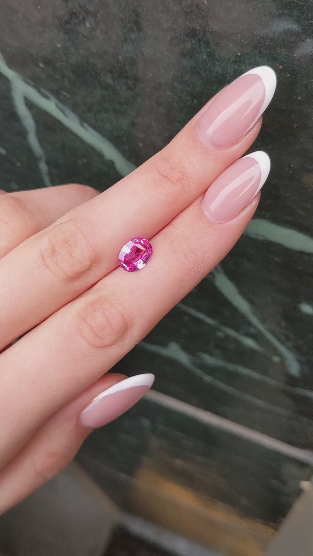 2.04 Ct. Pink Sapphire from Ceylon (Sri Lanka) Size Video