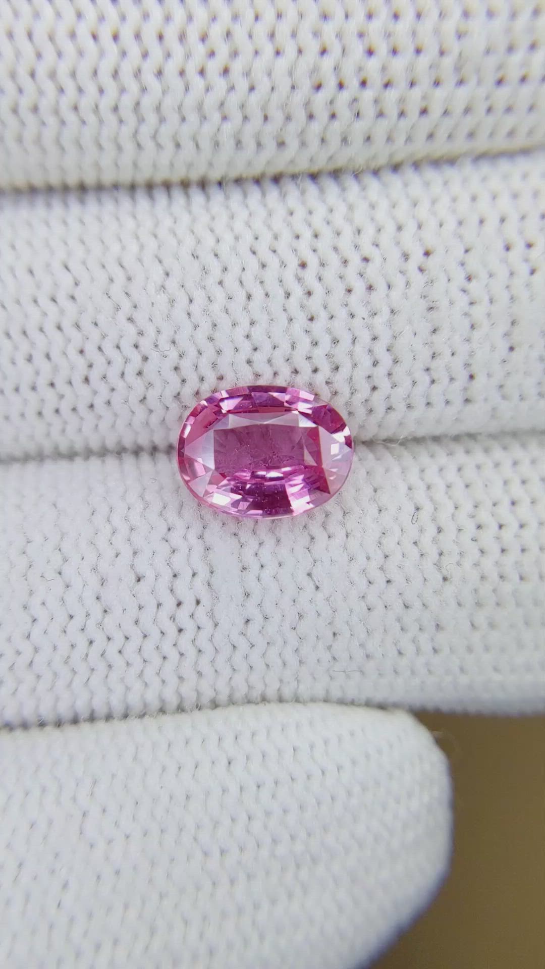 2.04 Ct. Pink Sapphire from Ceylon (Sri Lanka) Size Video