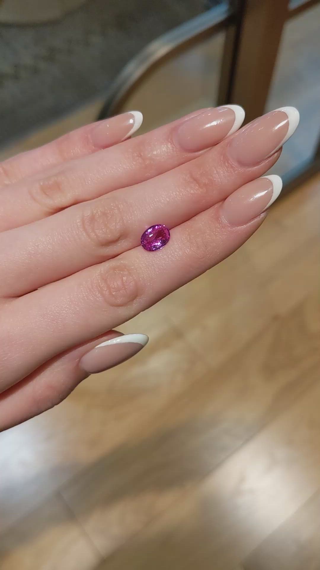 2.04 Ct. Pink Sapphire from Ceylon (Sri Lanka) Size Video
