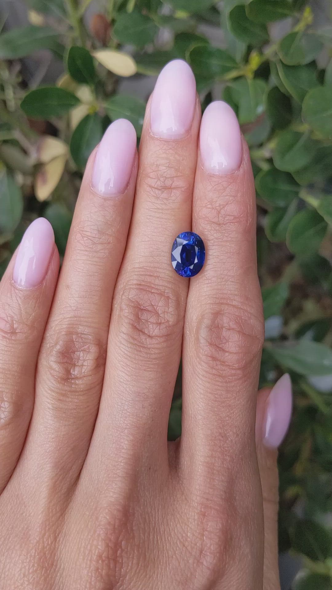 3.25 Ct. Blue Sapphire from Thailand Size Video