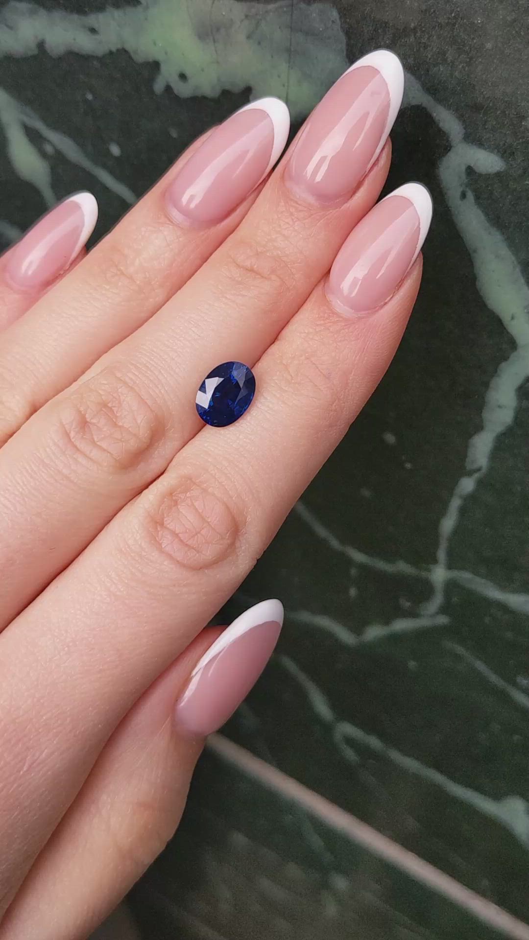 3.25 Ct. Blue Sapphire from Thailand Size Video