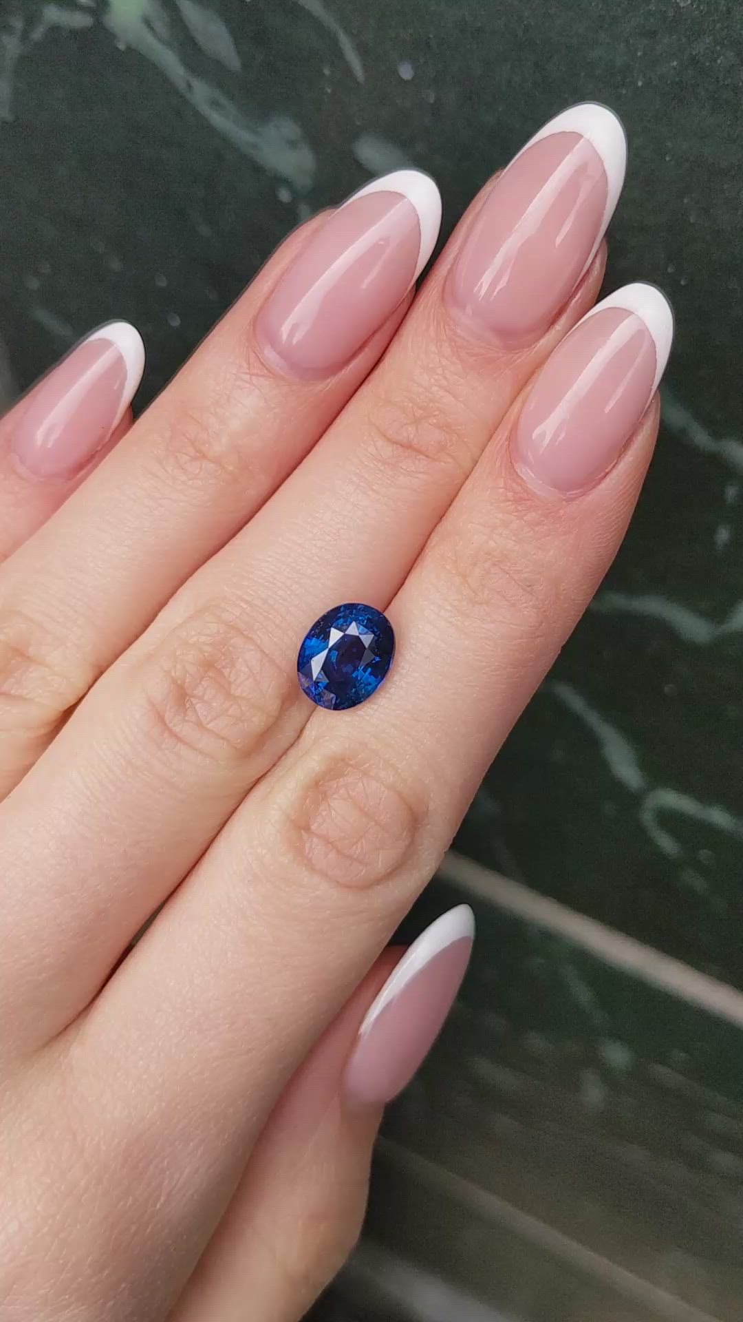 5.09 Ct. Blue Sapphire from Ceylon (Sri Lanka) Size Video