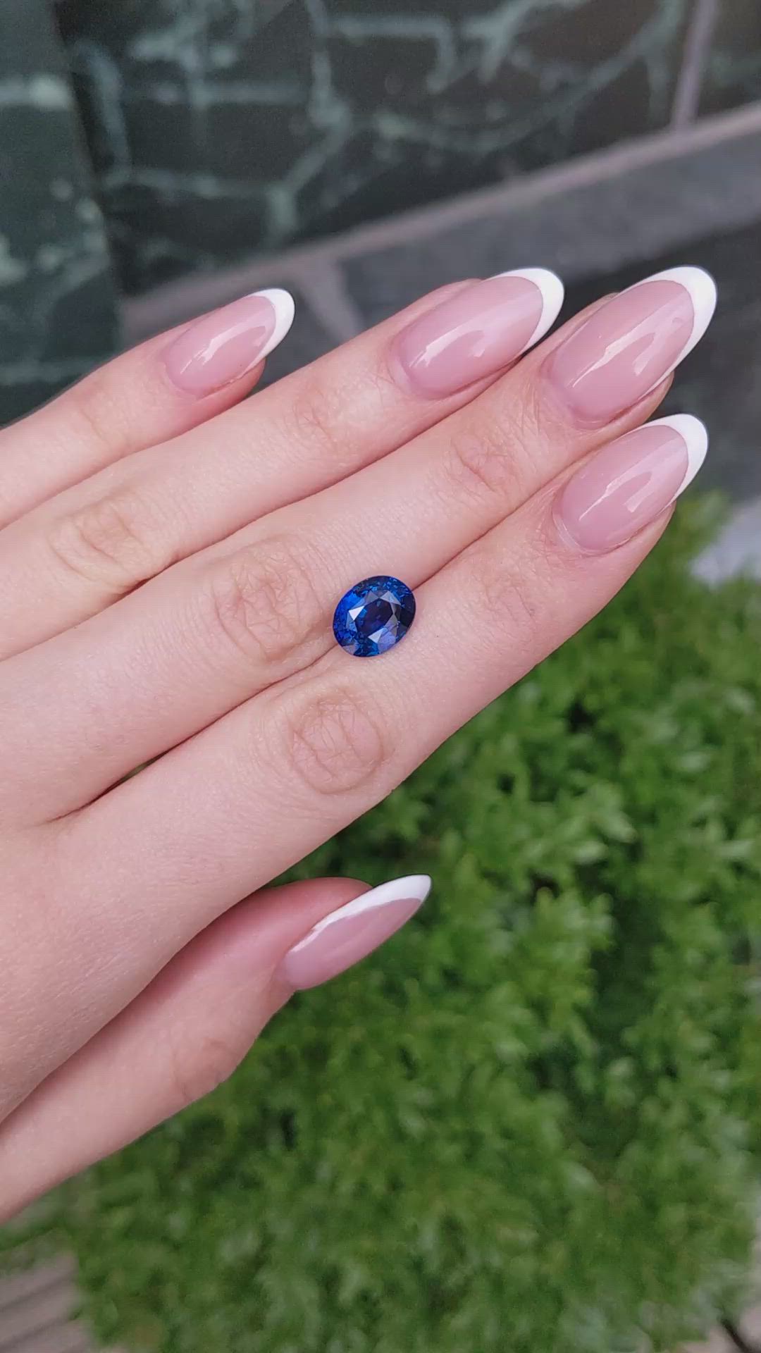 5.09 Ct. Blue Sapphire from Ceylon (Sri Lanka) Size Video