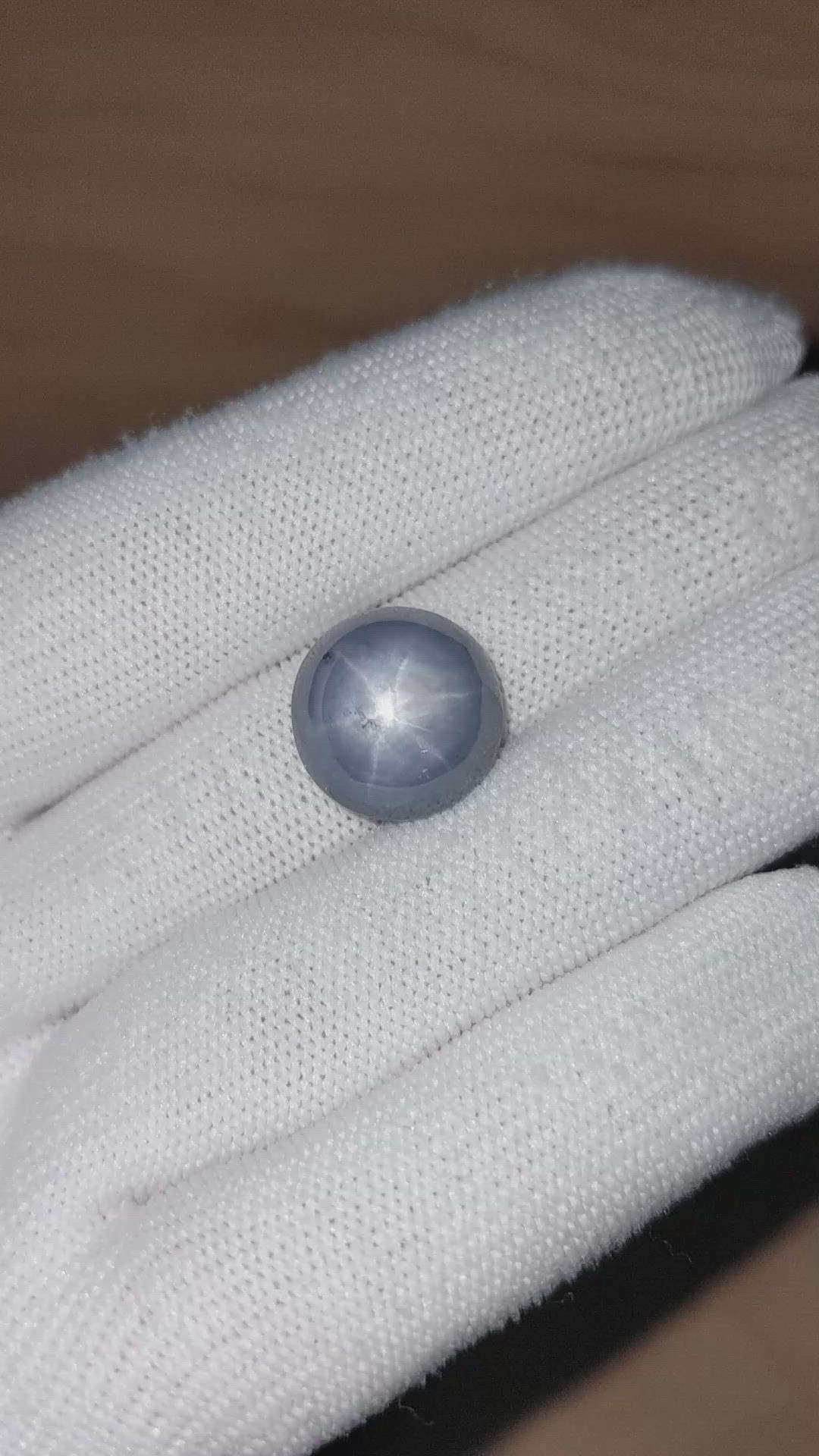 24.93 Ct. Greyish Blue Star Sapphire from Ceylon (Sri Lanka) Size Video
