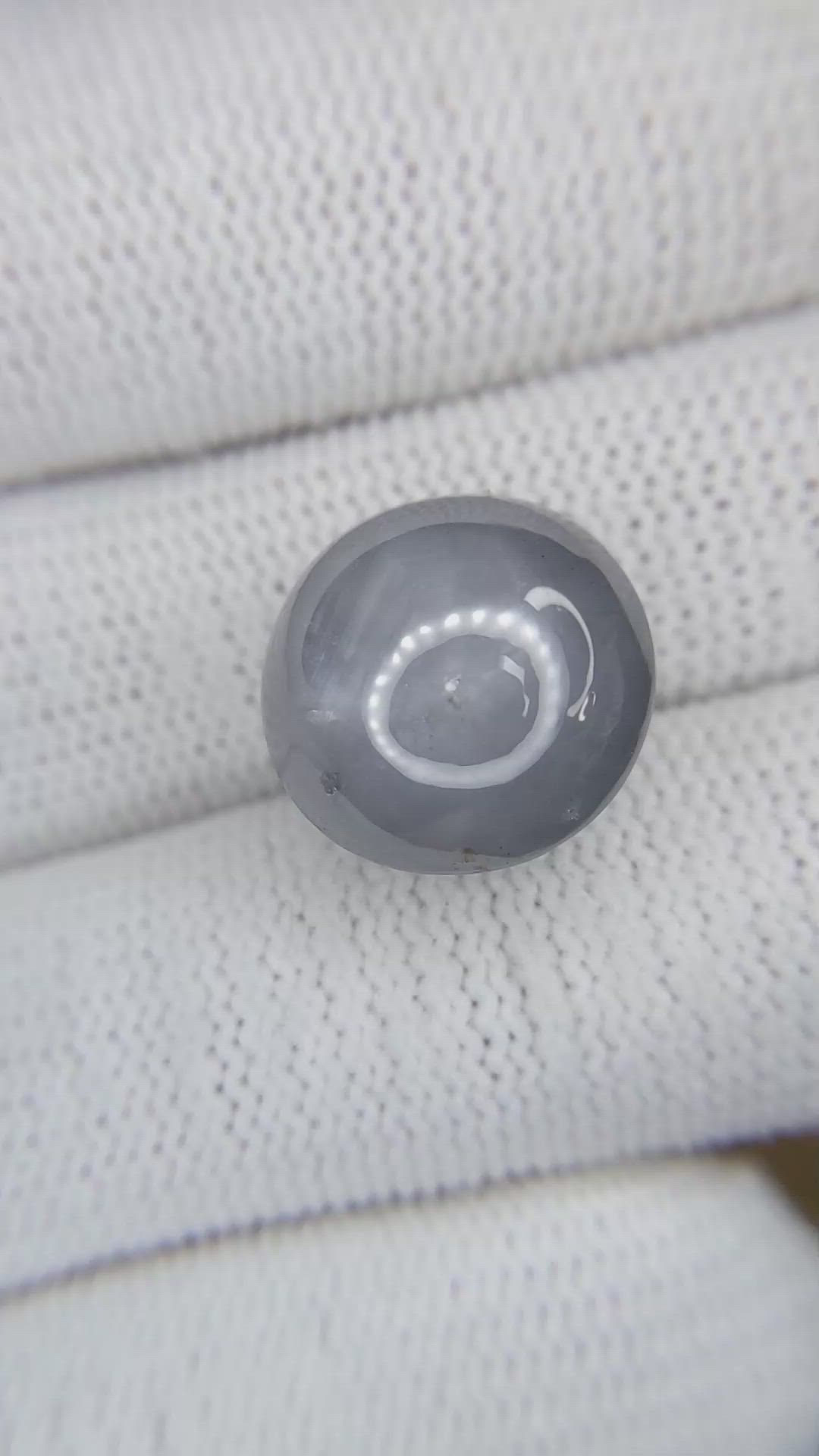 24.93 Ct. Greyish Blue Star Sapphire from Ceylon (Sri Lanka) Size Video