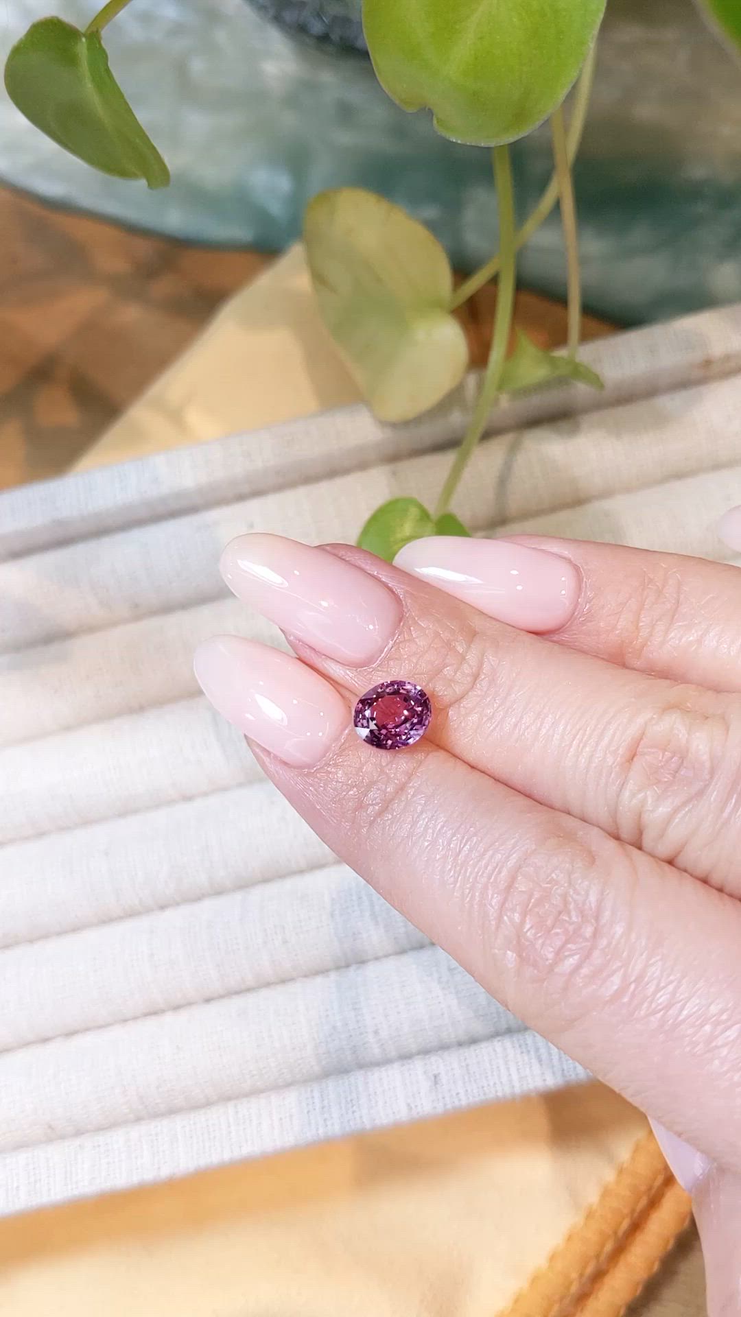 2.16 Ct. Pinkish Purple Sapphire from Madagascar Size Video