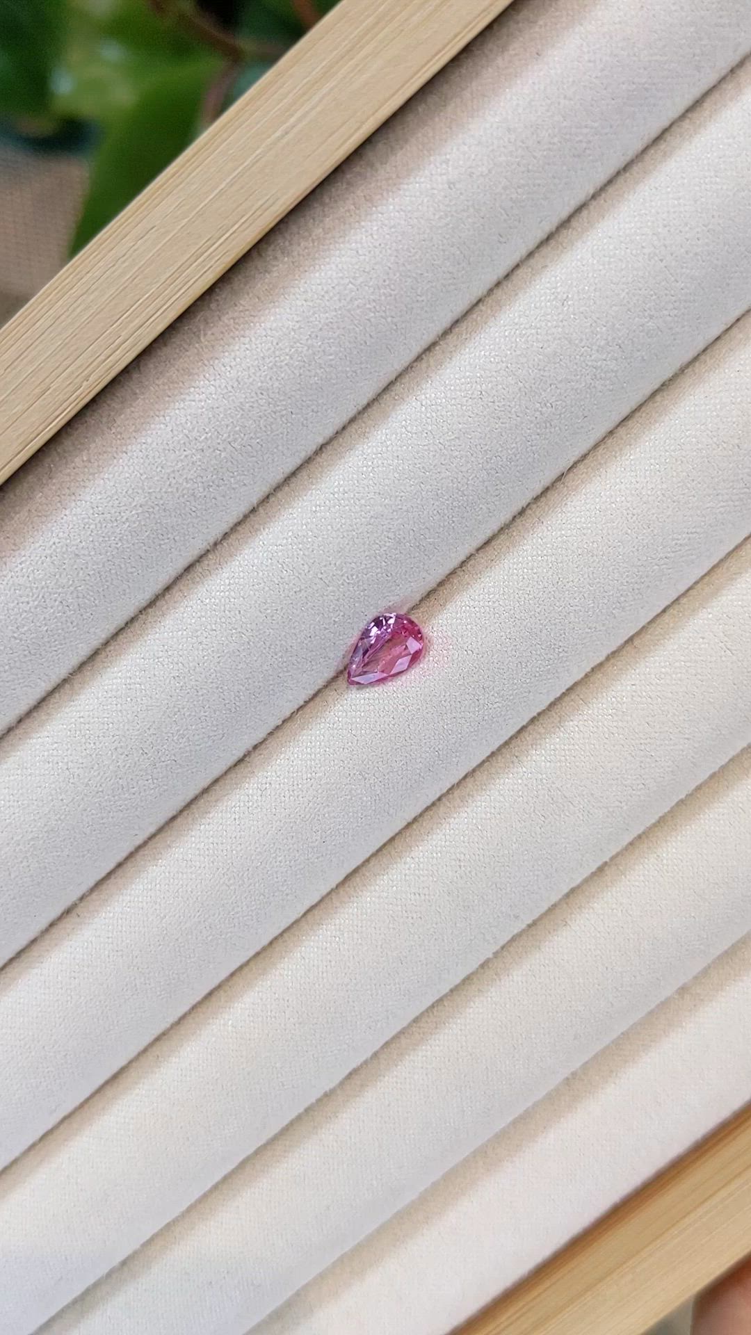 0.75 Ct. Pink Sapphire from Madagascar Size Video