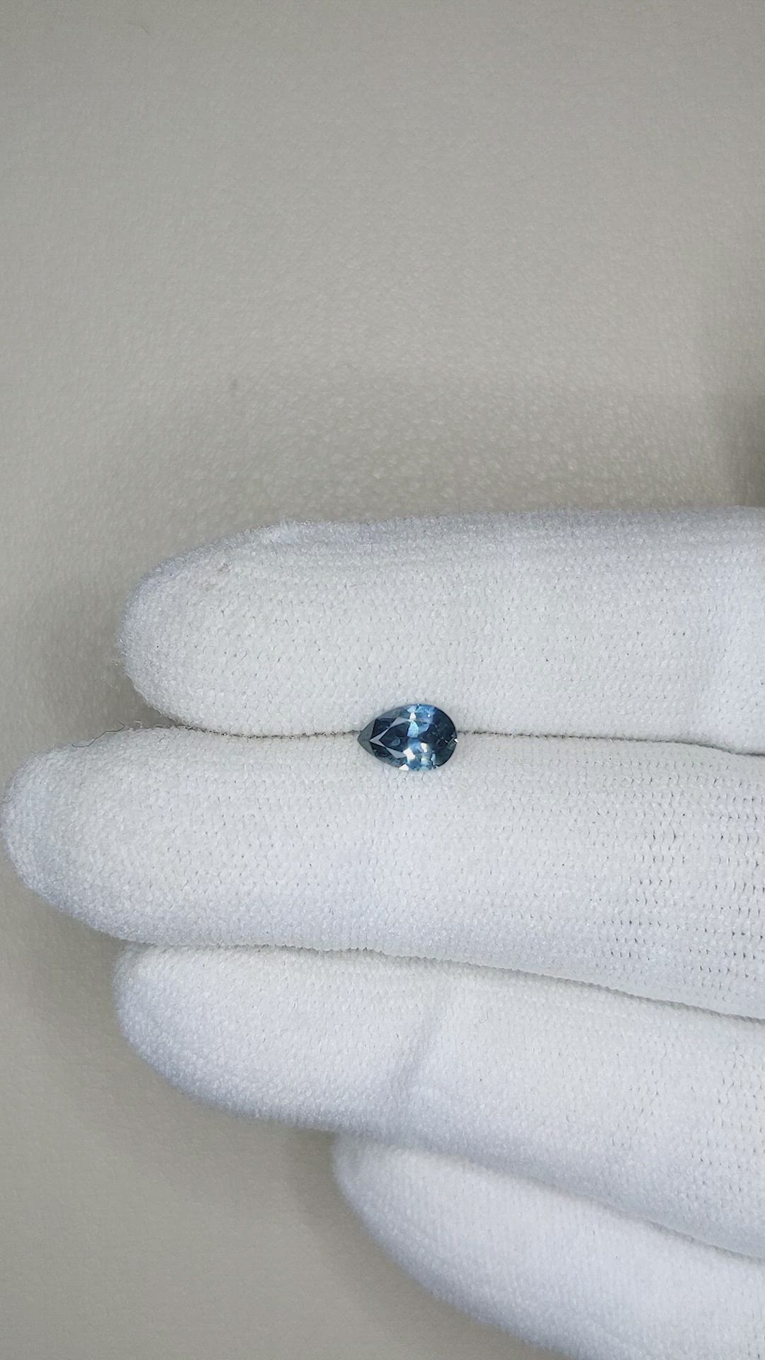 0.53 Ct. Greyish Blue Sapphire from Montana Size Video