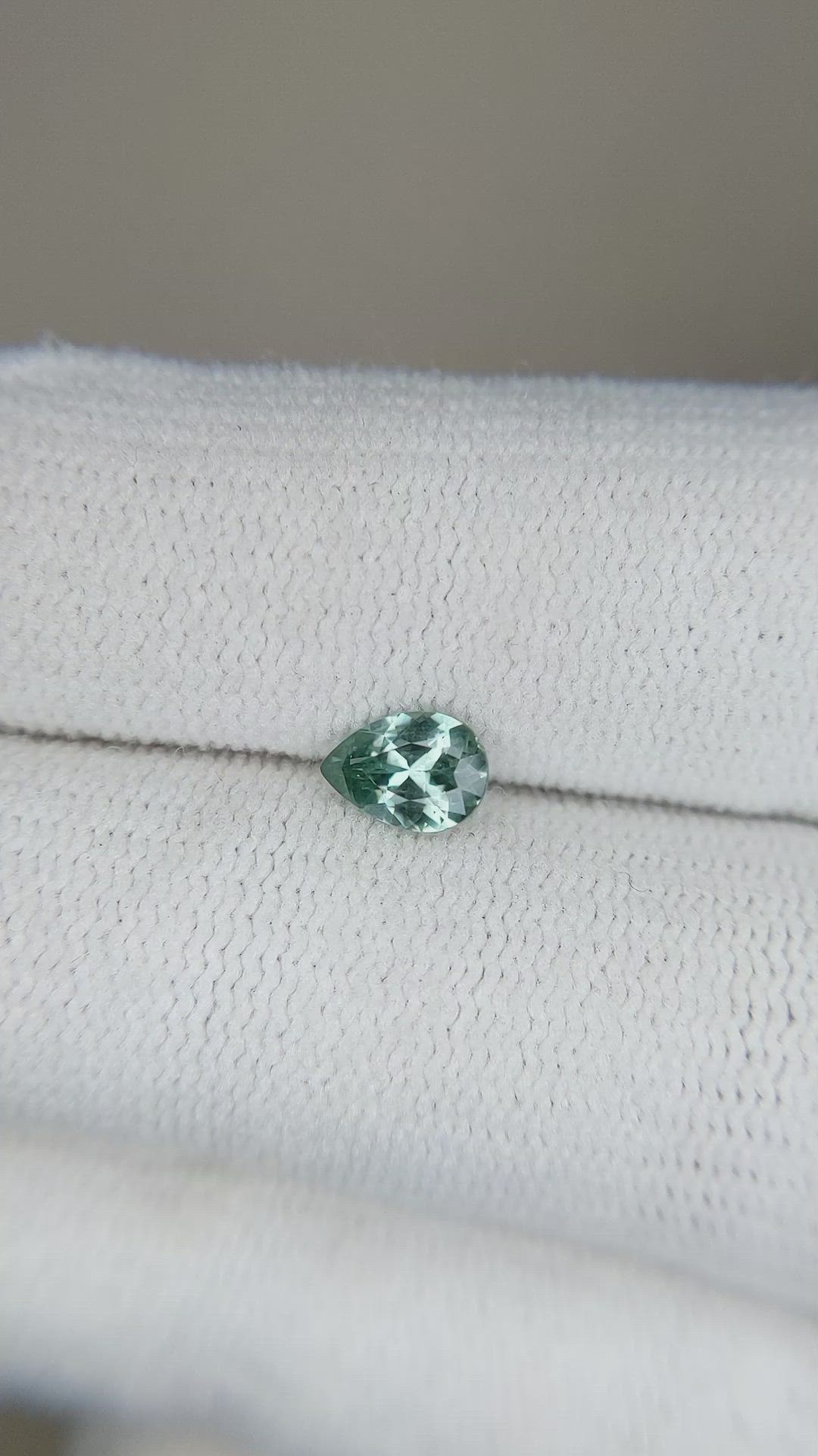 0.52 Ct. Green Sapphire from Montana Size Video