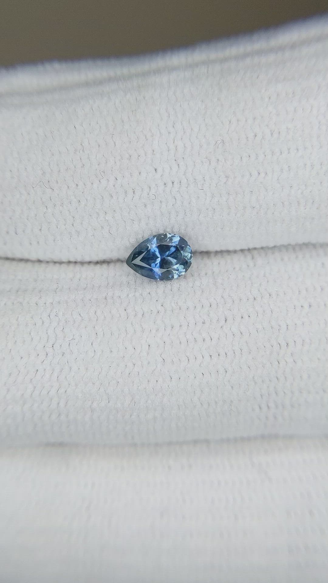 0.52 Ct. Blue Sapphire from Montana Size Video