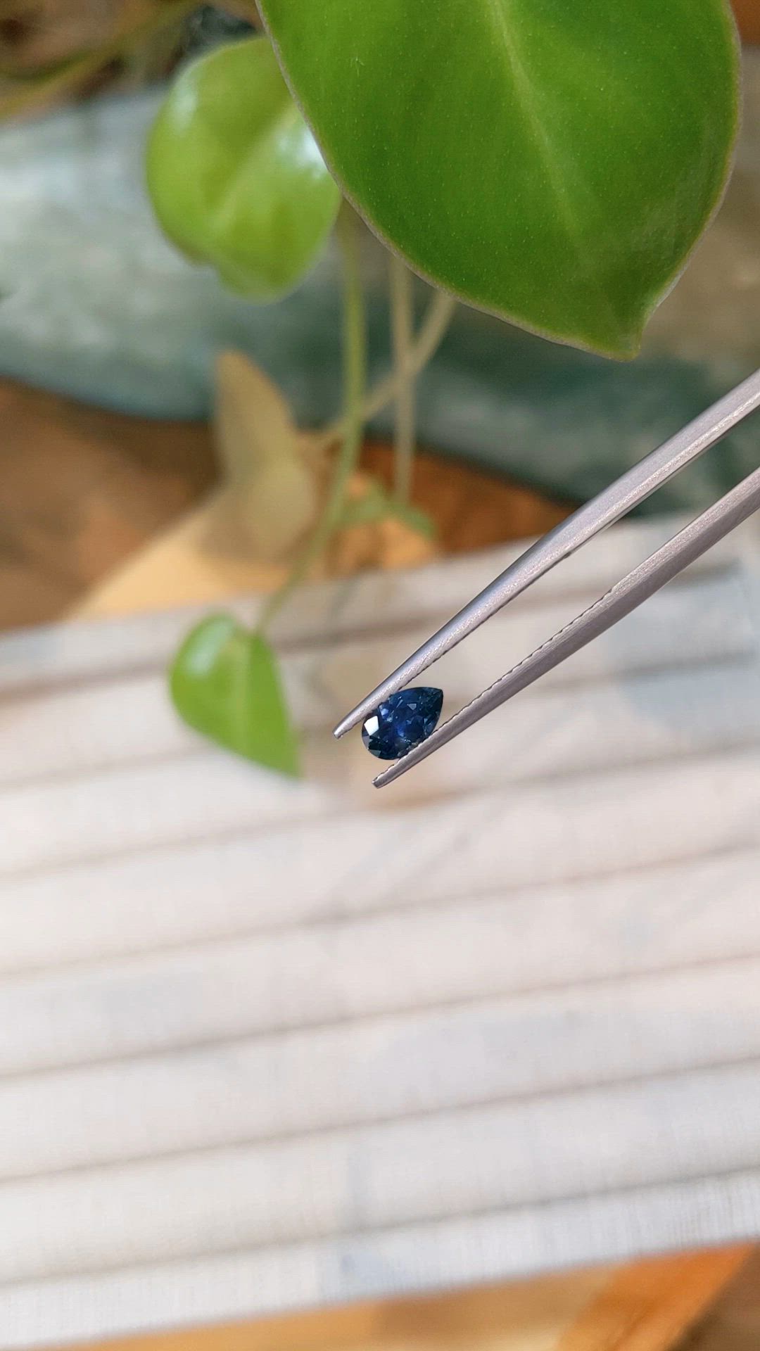 0.50 Ct. Blue Sapphire from Montana Size Video