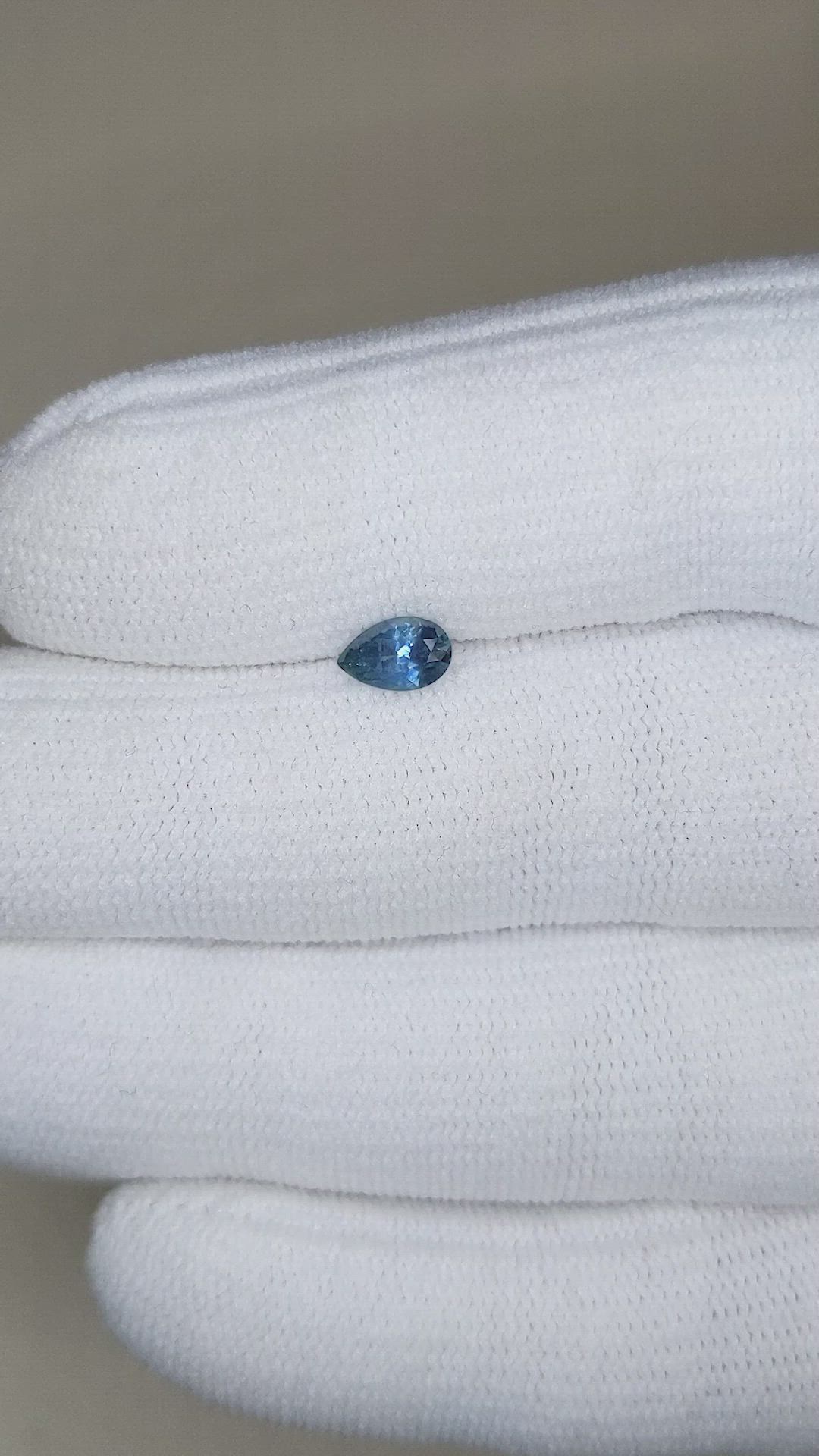 0.50 Ct. Blue Sapphire from Montana Size Video