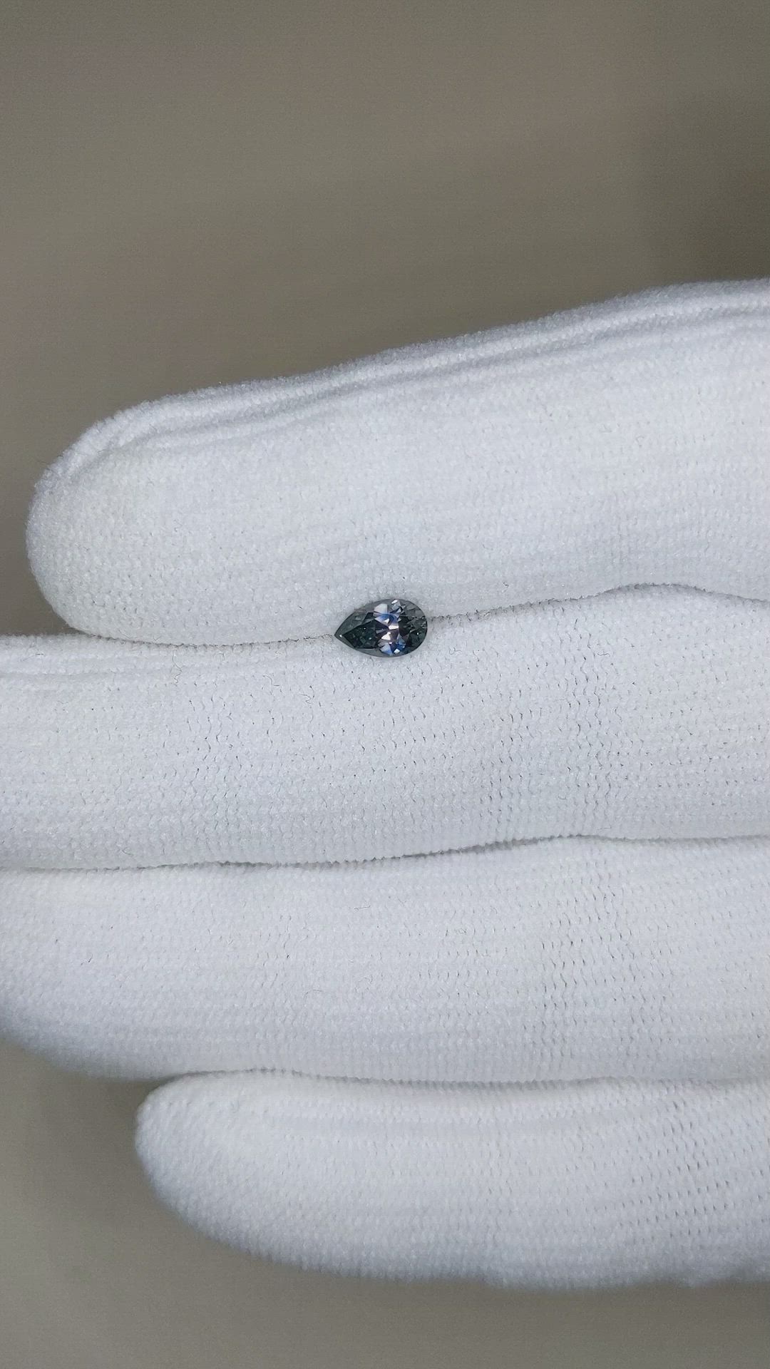 0.51 Ct. Bi Color Sapphire from Montana Size Video