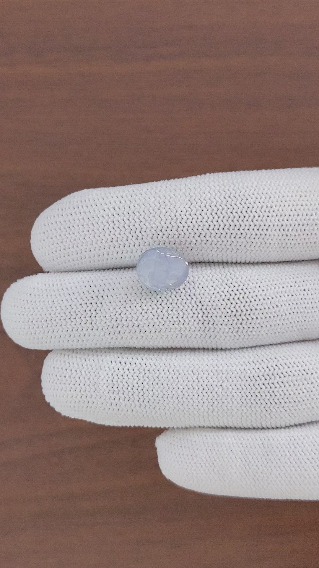 6.91 Ct. Bluish Grey Star Sapphire from Ceylon (Sri Lanka) Size Video