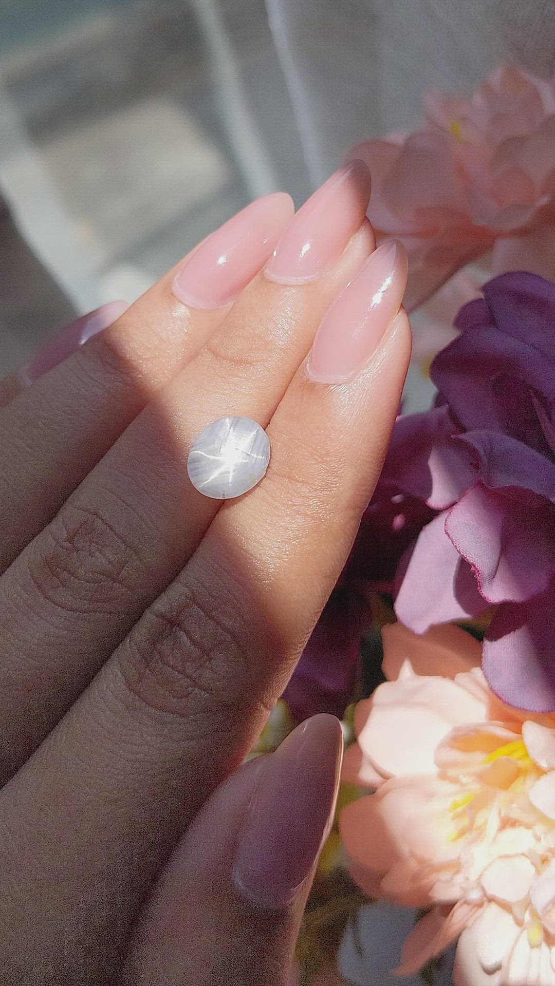 1.97 Ct. Grey Star Sapphire from Ceylon (Sri Lanka) Size Video