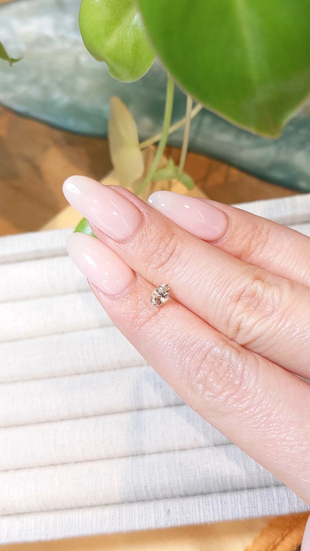 0.51 Ct. Peach Sapphire from Montana Size Video