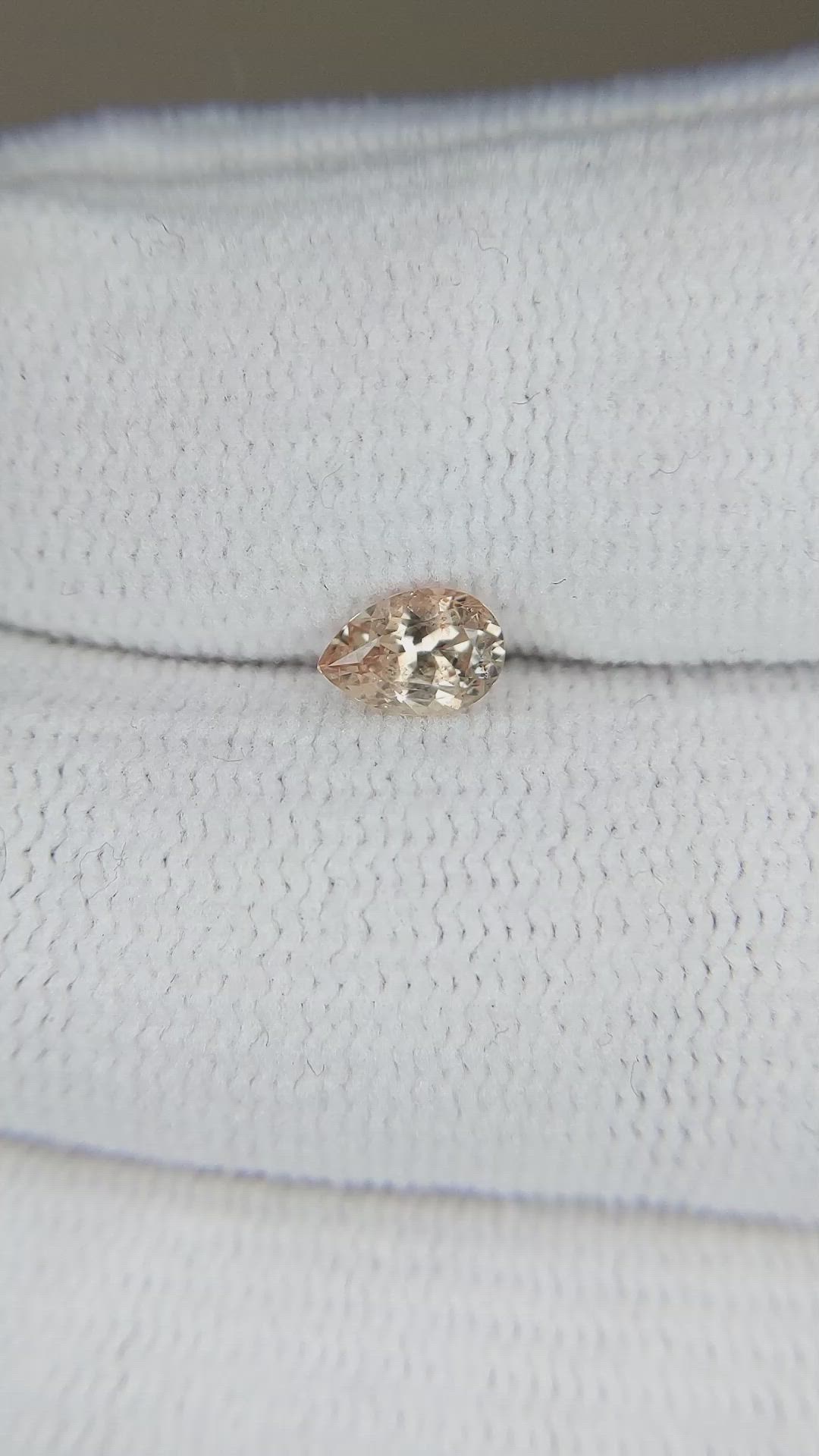 0.51 Ct. Peach Sapphire from Montana Size Video