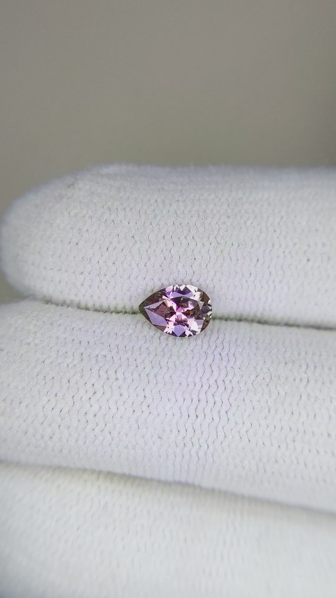0.53 Ct. Pink Sapphire from Montana Size Video