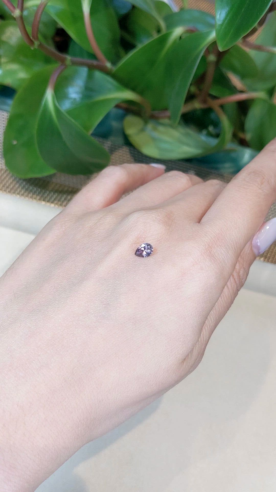 0.53 Ct. Pink Sapphire from Montana Size Video